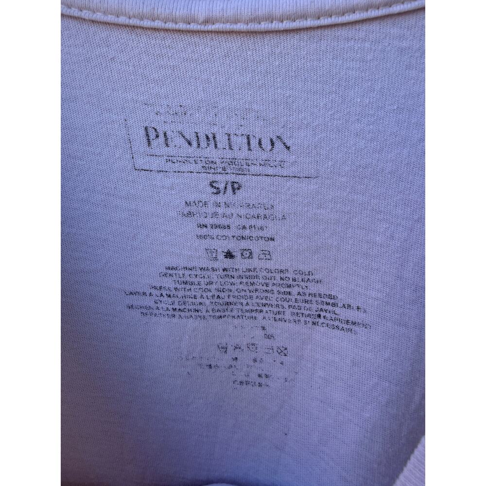 Pendleton Pocket T Shirt Mens Small White Graphic Logo Tee - Picture 3 of 4